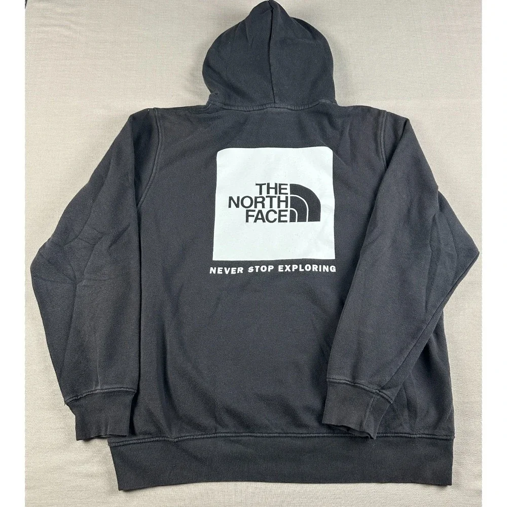 The North Face Box NSE Hoodie Men's XL Black Never Stop Exploring Pullover